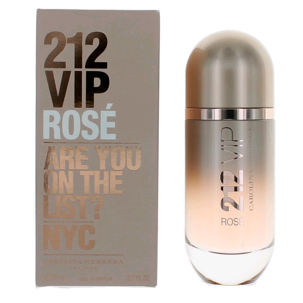 Bottle of 212 VIP Rose by Carolina Herrera, 2.7 oz Eau De Parfum Spray for Women